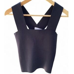 House of Harlow 1960 Ribbed Crossback Top